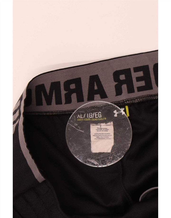 Мужские спортивные брюки с графическим рисунком Under Armour XL, черный полиэстер