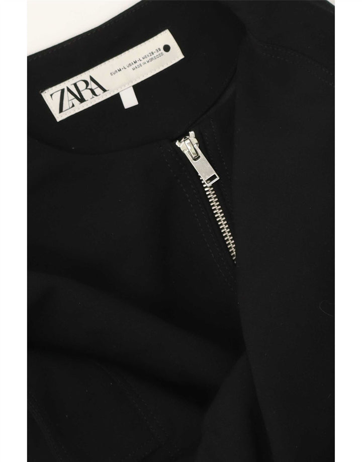 Женский жилет большого размера Zara UK 14, средний черный