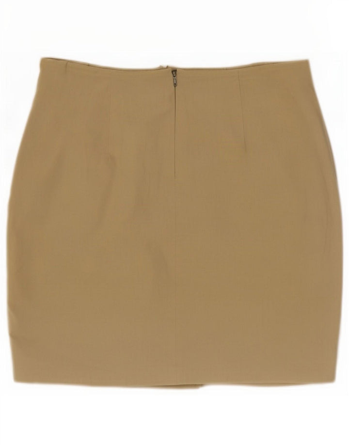 Женская мини-юбка Zara, маленькая W26, хлопок цвета хаки