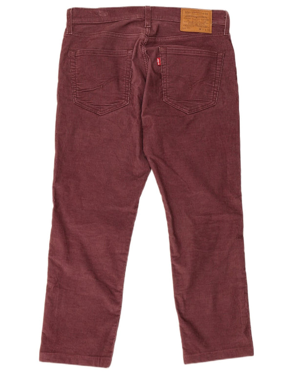 Мужские вельветовые брюки Levi's 511 W31 L25 бордового цвета, хлопок