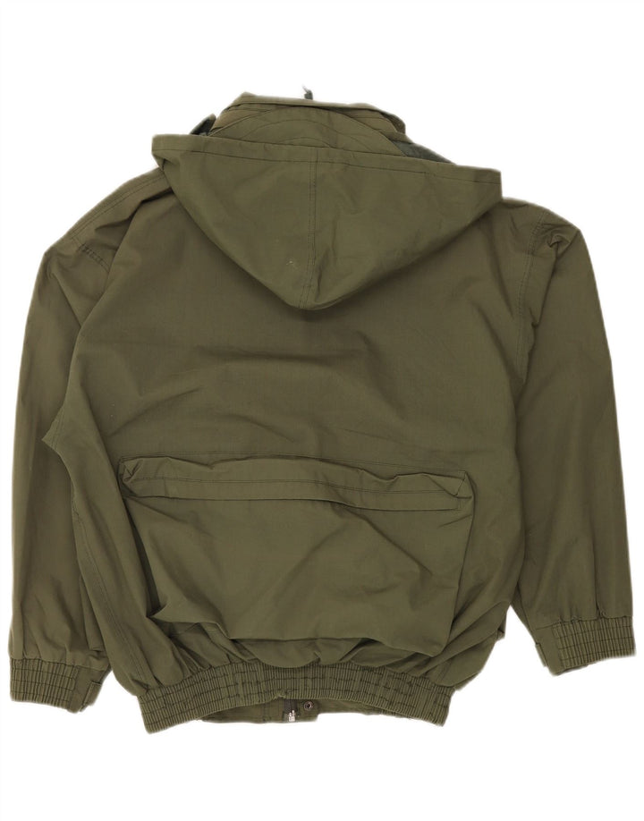 Мужская куртка VINTAGE Utility с капюшоном UK 38, средний хаки, полиэстер