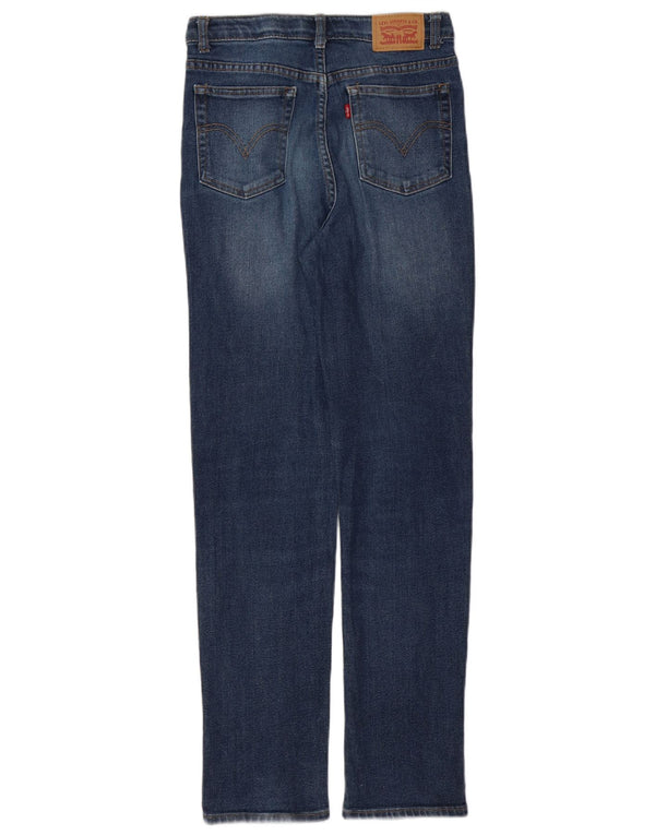 Прямые джинсы Levi's для девочек 13–14 лет W26 L28, синий хлопок