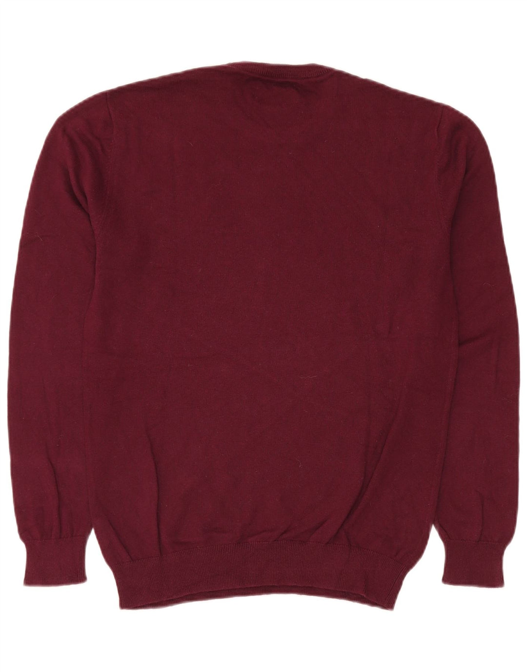 Мужской джемпер с круглым вырезом Jack Wills, маленький бордовый хлопковый свитер