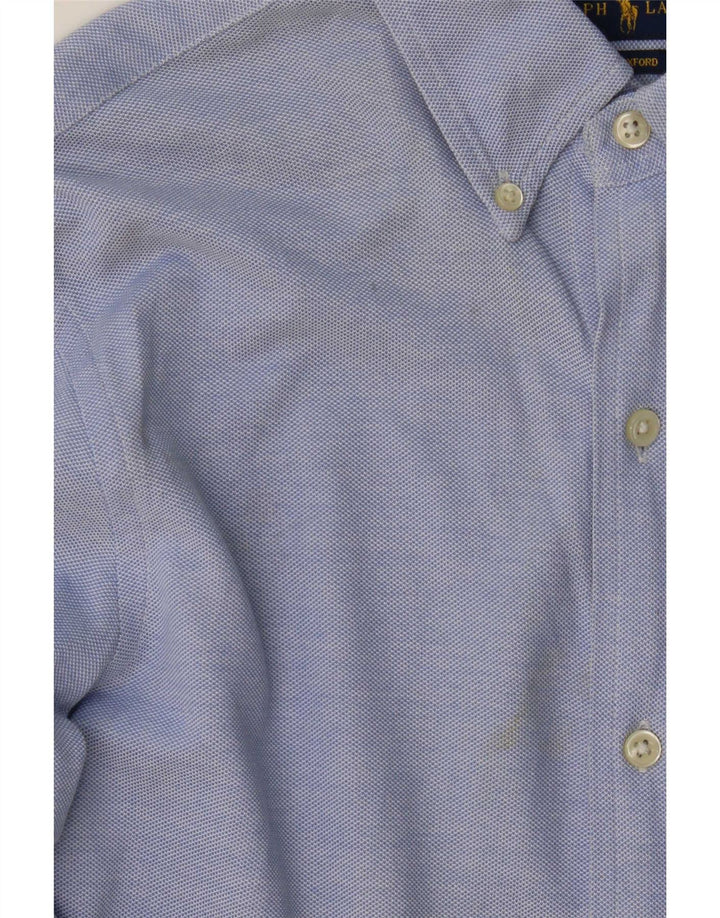 Мужская рубашка Ralph Lauren, маленькая синяя, хлопок