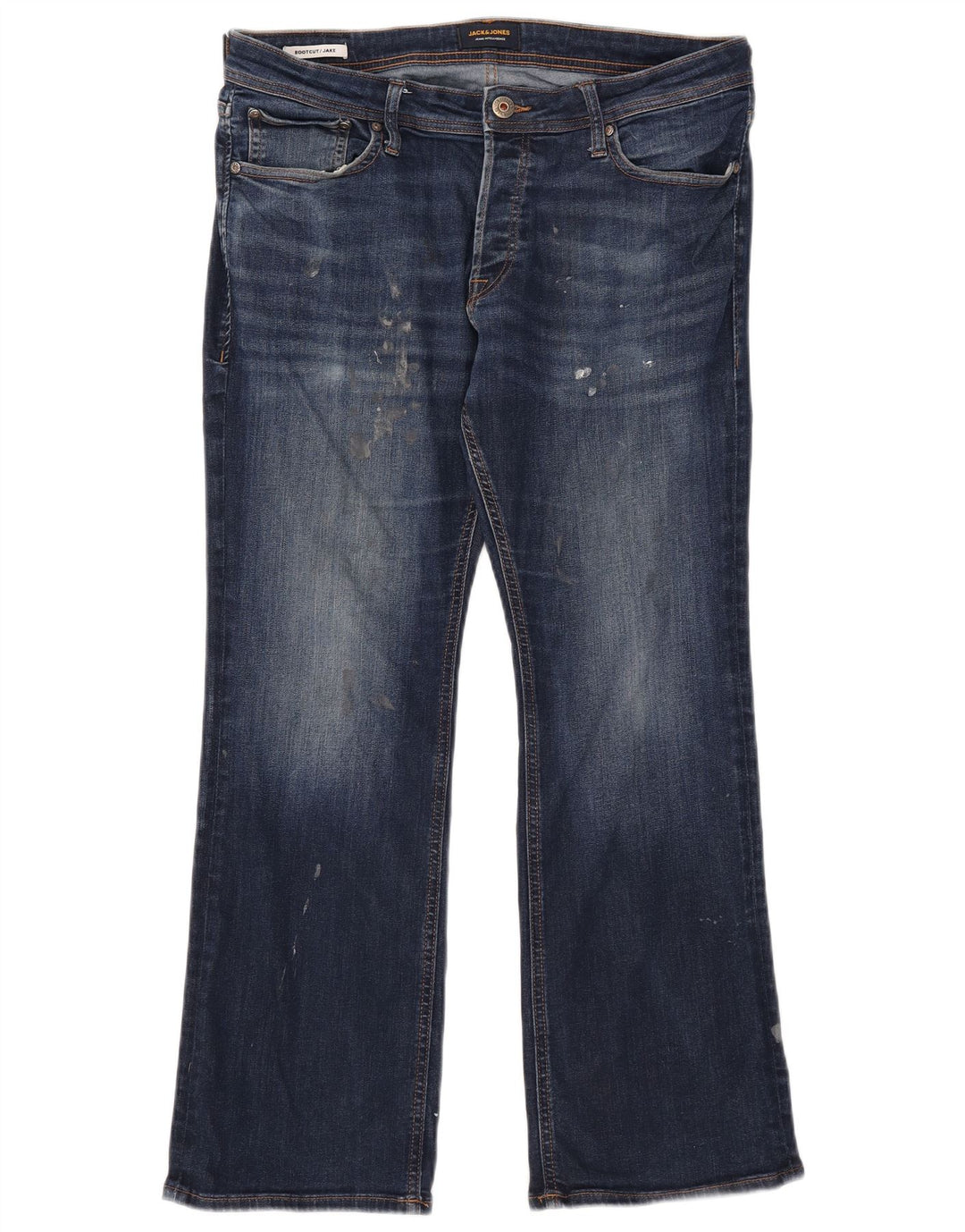 Мужские джинсы Jake Bootcut Jack & Jones W34 L30 темно-синие, хлопок