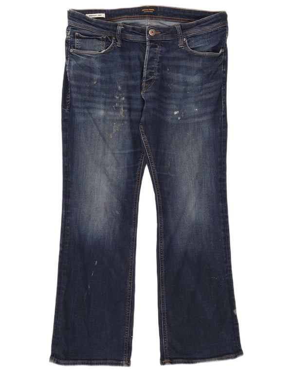 Мужские джинсы Jake Bootcut Jack & Jones W34 L30 темно-синие, хлопок