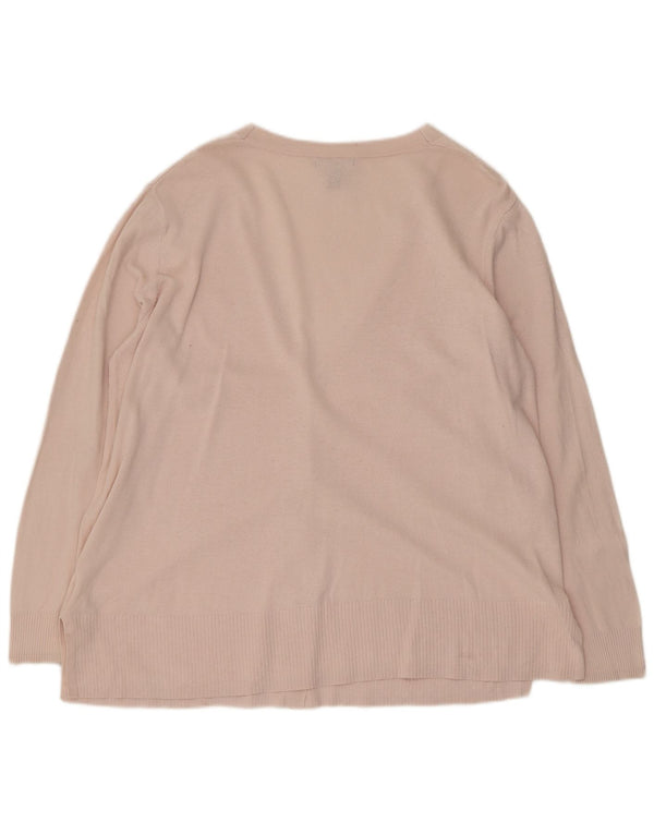 Женский кардиган Gap UK 18 XL, розовый хлопок