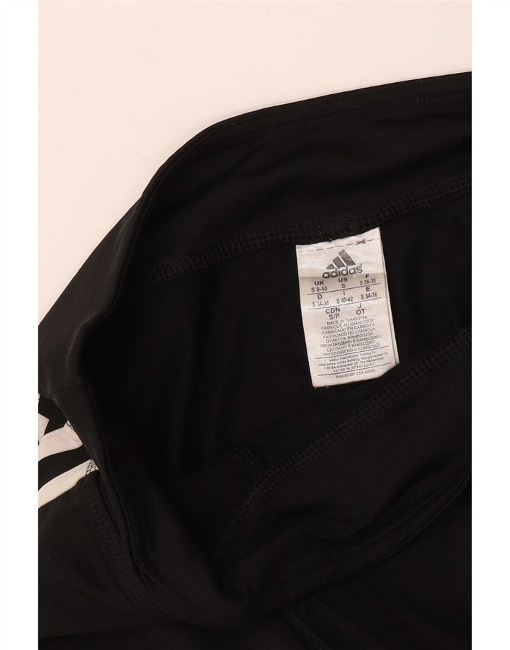 Женские леггинсы Adidas UK 8/10, маленькие черные из полиэстера