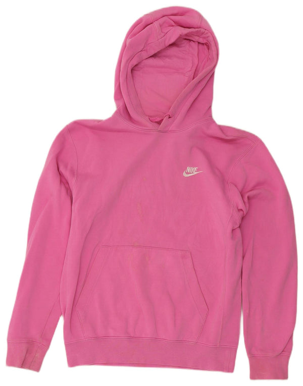 Мужской джемпер свободного кроя с капюшоном Nike XS, розовый хлопок