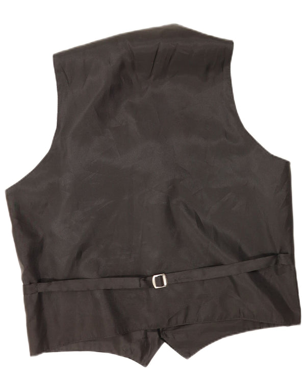 Новый мужской бархатный жилет Fast UK 43/44 XL, черный хлопок