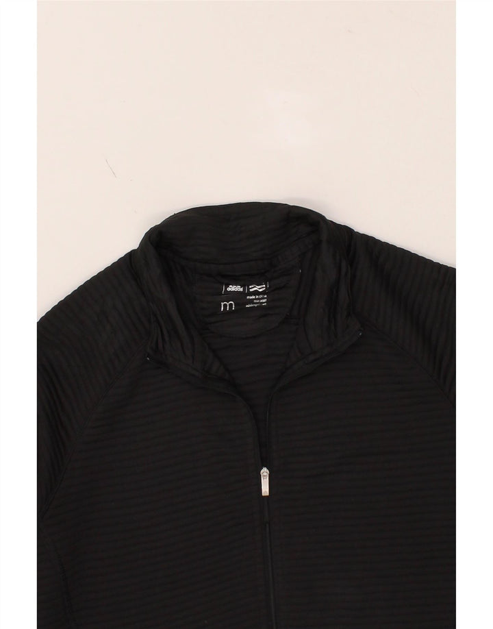 ADIDAS Womens Tracksuit Top Jacket UK 12 Medium Black Striped Polyester Vintage Adidas and Second-Hand Adidas from Messina Hembry 