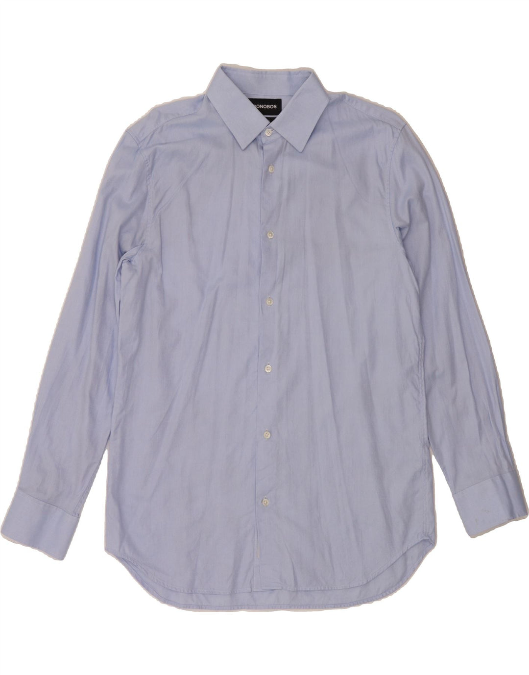 BONOBOS Mens Tailored Fit Shirt Size 16 1/2 Large Blue Cotton Vintage BONOBOS and Second-Hand BONOBOS from Messina Hembry 