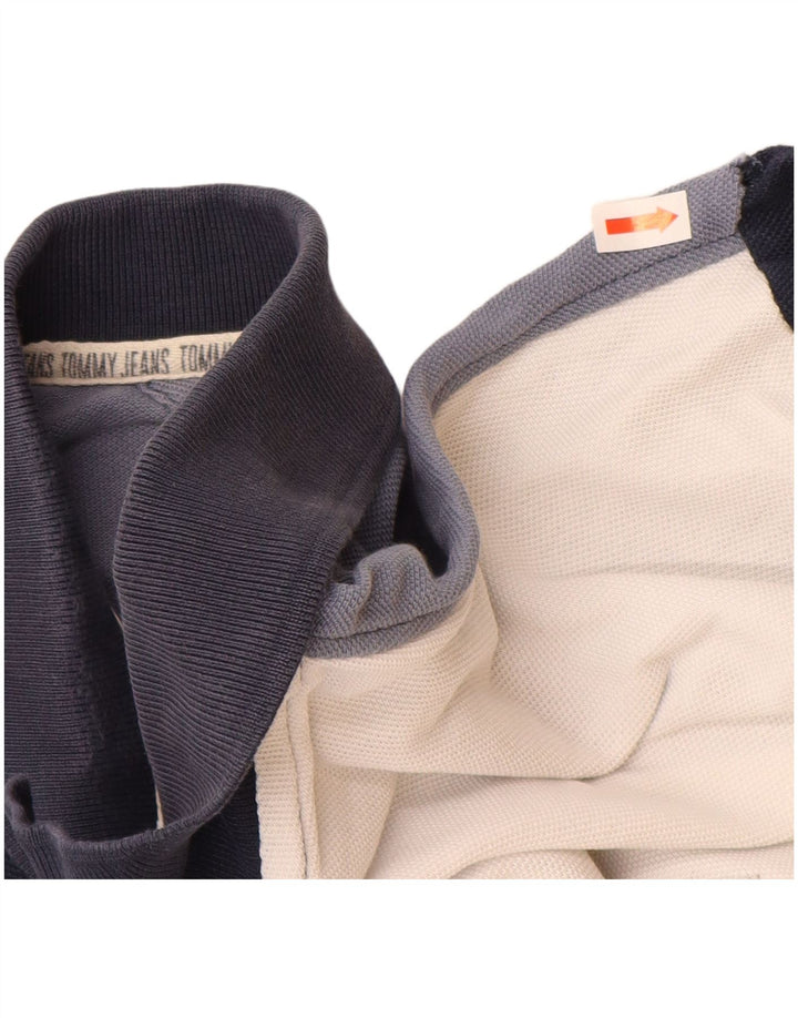 Мужская рубашка-поло TOMMY HILFIGER 2XL, разноцветный хлопок с цветными блоками