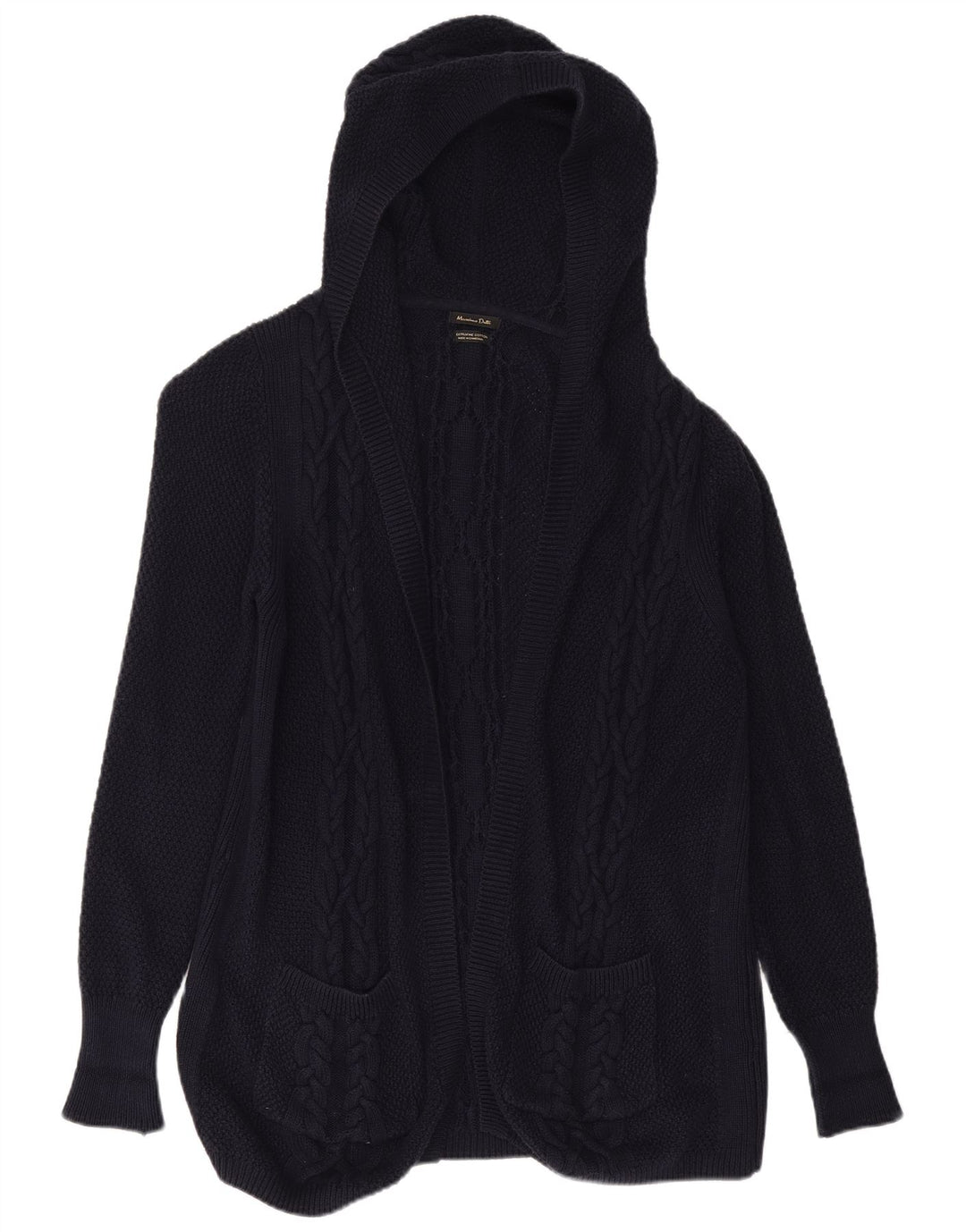 Женский удлиненный кардиган MASSIMO DUTTI UK 10, маленький темно-синий
