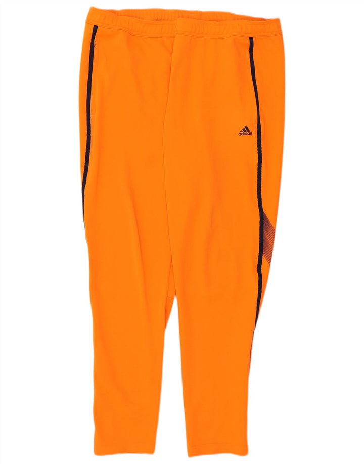 Мужские спортивные брюки ADIDAS Climalite XL, оранжевый полиэстер с цветными блоками