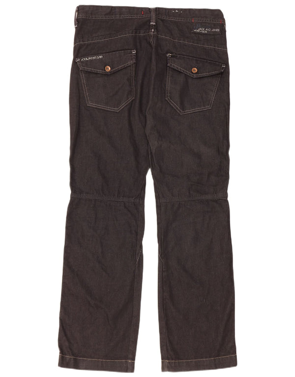 Мужские свободные джинсы Jack & Jones W36 L34 темно-синие, хлопок