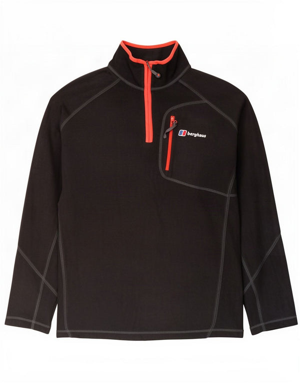 Berghaus Мужской флисовый джемпер с воротником на молнии XL, черный полиэстер