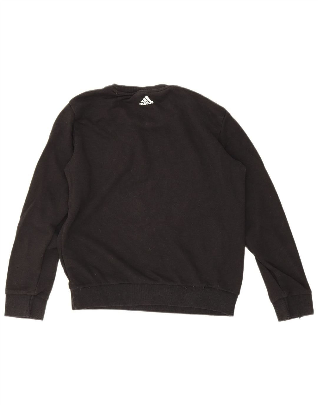 Женский свитер большого размера с рисунком Adidas UK 8/10, маленький черный