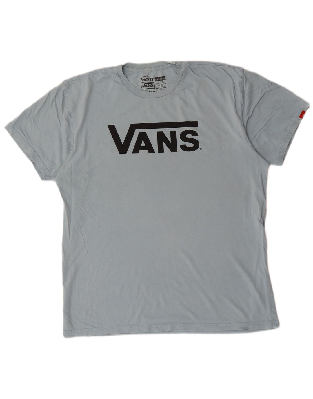 Мужская футболка с рисунком Vans, большой синий хлопок