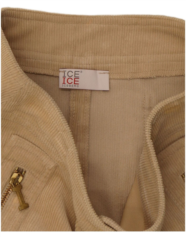 Женская мини-вельветовая юбка Iceberg W28, средний бежевый хлопок