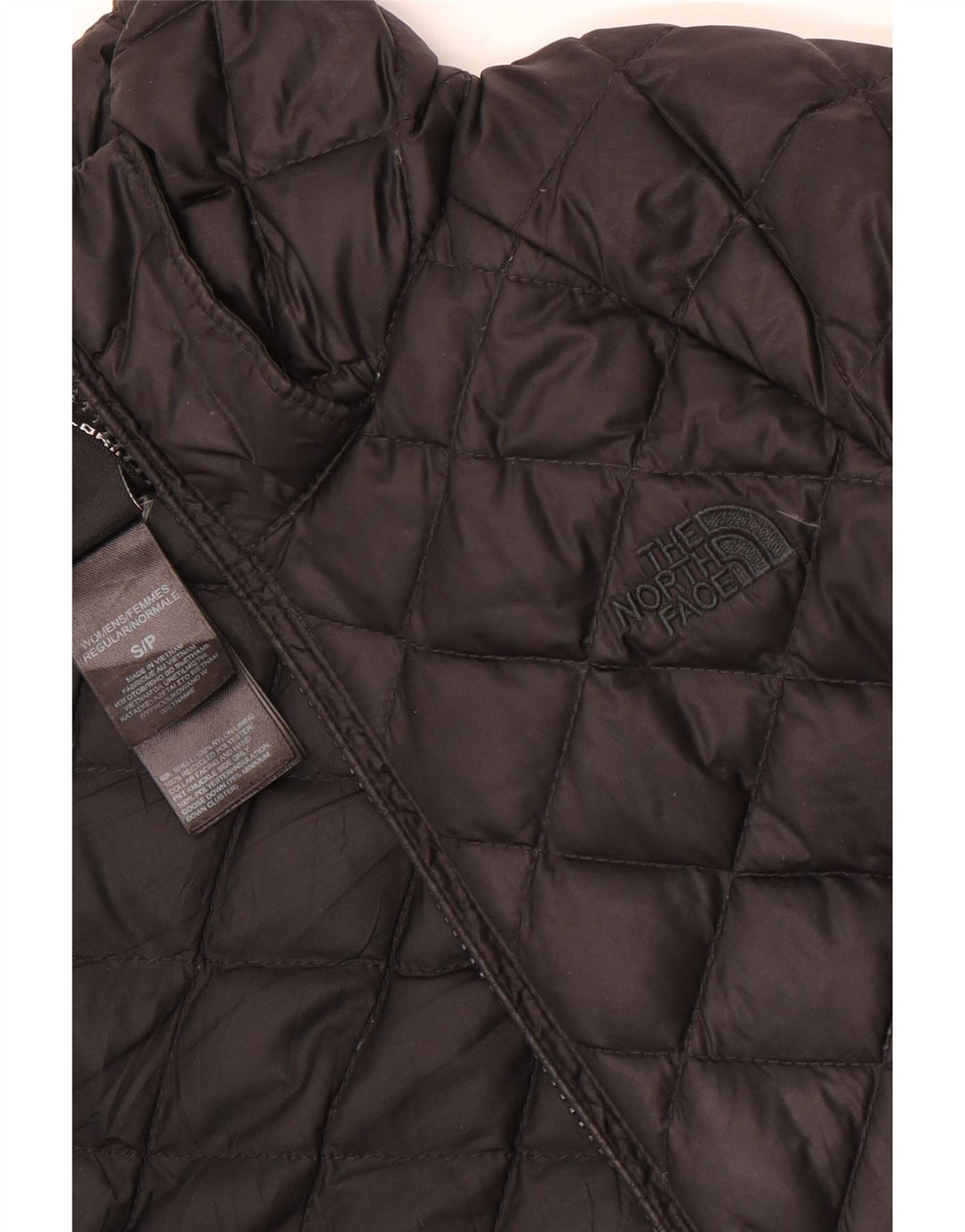 Женская стеганая куртка The North Face UK 10, маленькая, черный нейлон