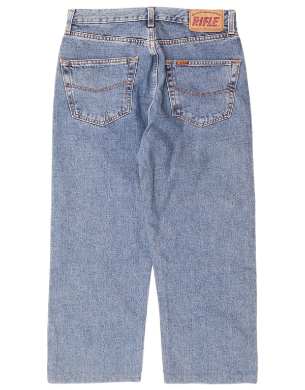 Мужские джинсы-капри RIFLE W32 L22, синие, хлопок