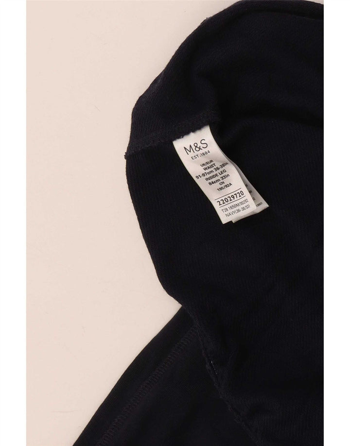 Мужские спортивные брюки Marks & Spencer, большие темно-синие, хлопковые