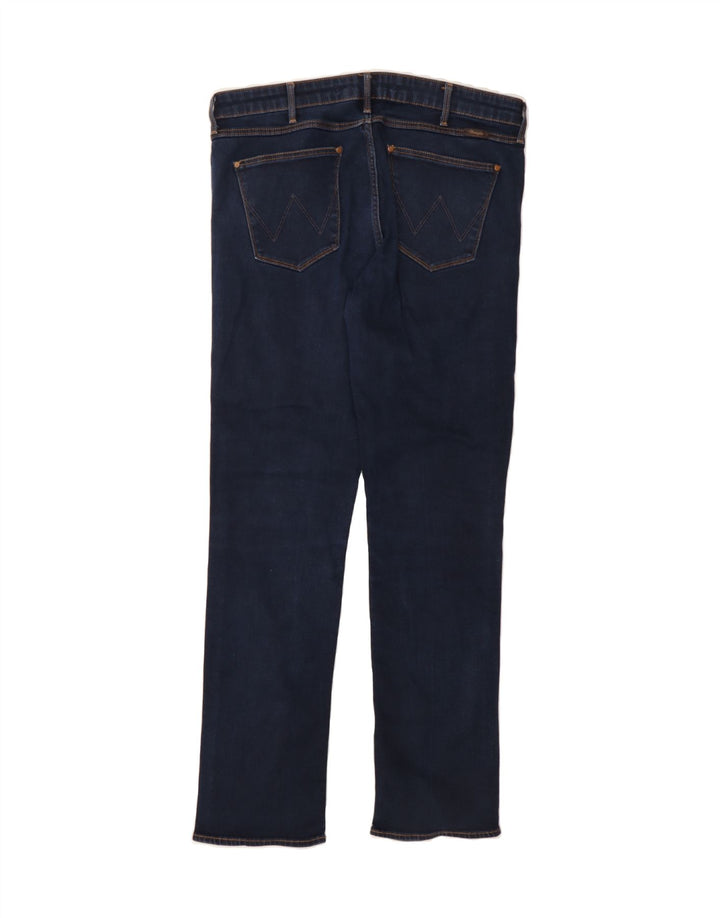 WRANGLER Womens Drew Slim Jeans W32 L30 Navy Blue Cotton Vintage Wrangler and Second-Hand Wrangler from Messina Hembry 