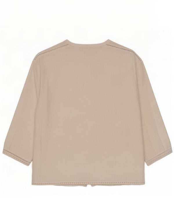 Женская блузка-рубашка с рукавом 3/4 Zara UK 18 XL, белая