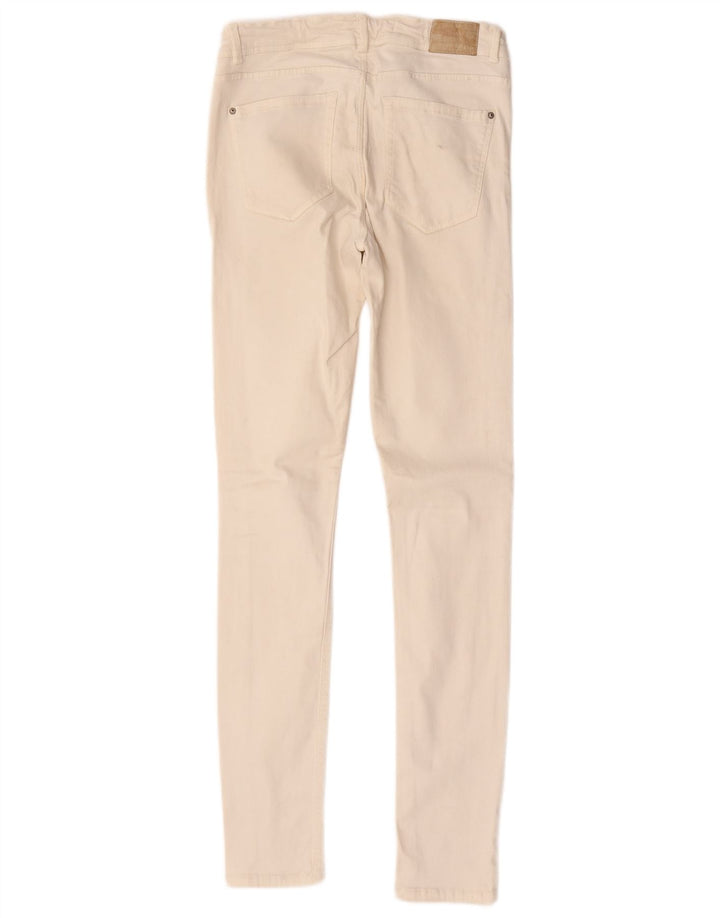 Женские джинсы скинни Zara W28 L31 Бежевые