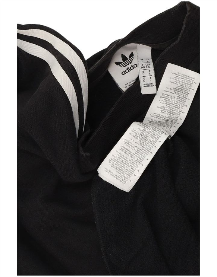 Женский джемпер с рисунком Adidas UK 16, большой черный с цветными блоками