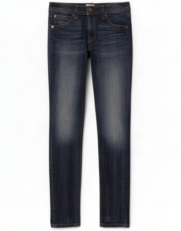 Levi's Womens Tapered Slim Jeans W26 L32 Blue Cotton