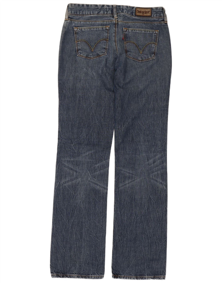 Женские прямые джинсы LEVI'S 570 W30 L34 синие, хлопок