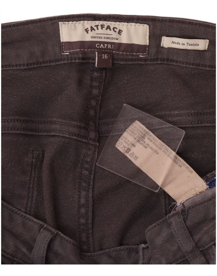 Женские джинсы-капри FAT FACE США 16 2XL W36 L24 Серый хлопок