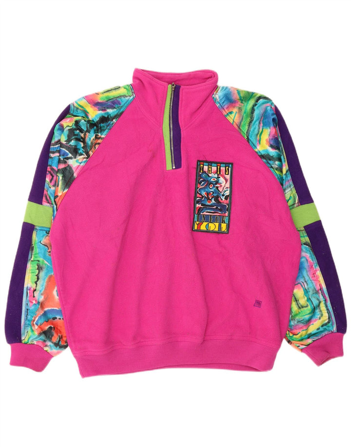 Женский флисовый джемпер большого размера MASER M EU 40, средний розовый