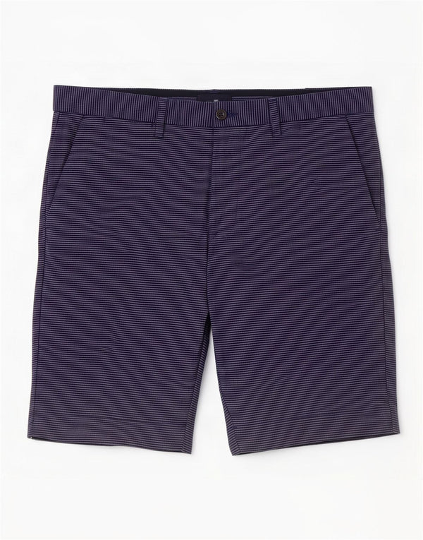 Marks & Spencer Mens Blue Harbour Chino Shorts Large W36 Navy Striped