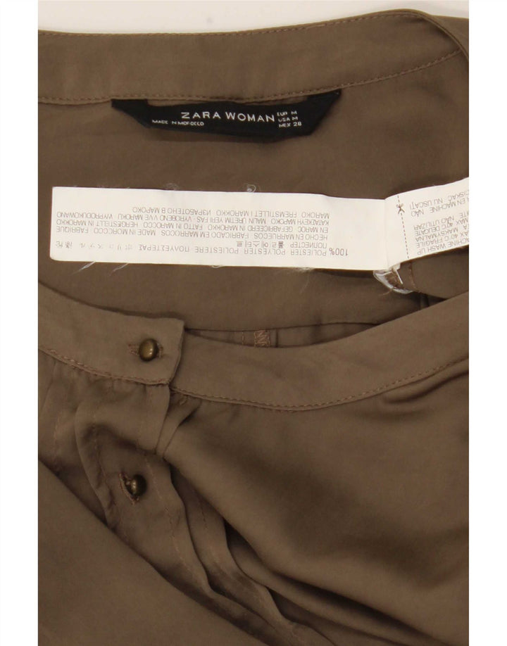 Женский комбинезон Zara UK 14, средний цвет хаки, полиэстер