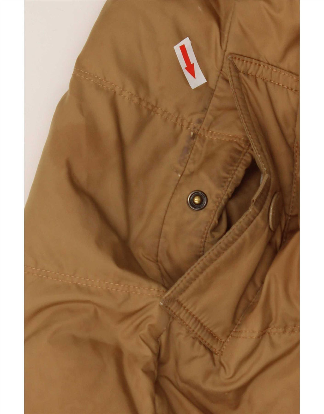 Женское стеганое пальто с капюшоном Tommy Hilfiger UK 10, маленький коричневый, полиэстер