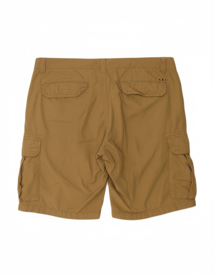 NAPAPIJRI Mens Cargo Shorts W36 Large  Beige Cotton