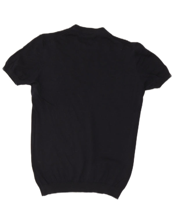 Massimo Dutti Мужская футболка Top Medium Темно-синяя хлопковая