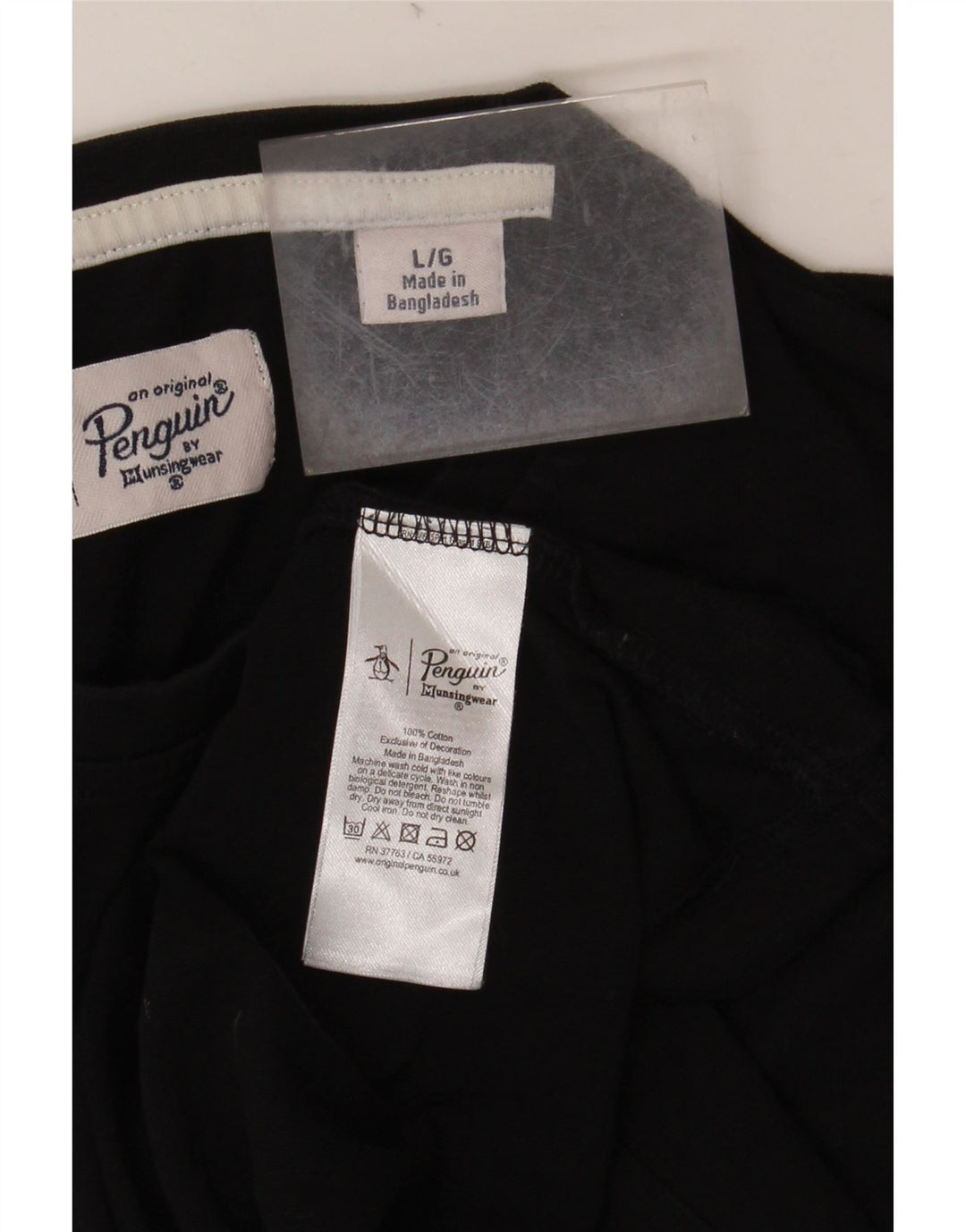 Мужская футболка PENGUIN, большой черный хлопок