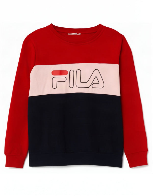 Женский свитер Fila UK 14, средний, разноцветный, цветной блок
