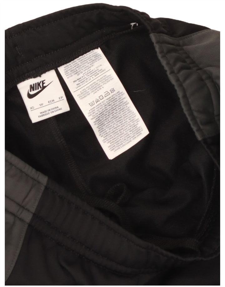 Мужские спортивные брюки Nike XS, черные полиэстер с цветными блоками