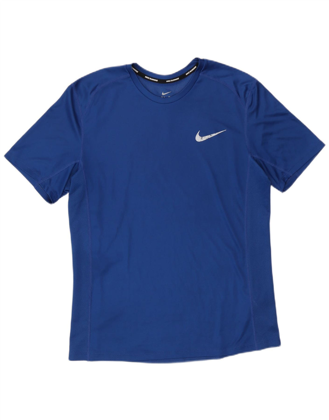 Мужская футболка Nike Dri Fit, средний синий полиэстер