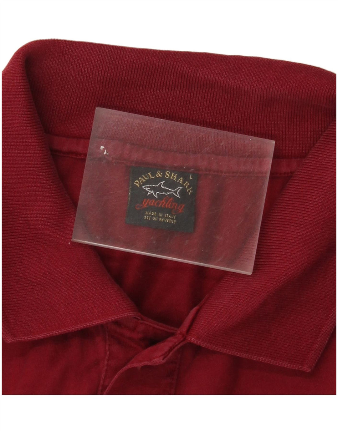 Мужская рубашка-поло для яхтинга PAUL & SHARK, большая, бордовая