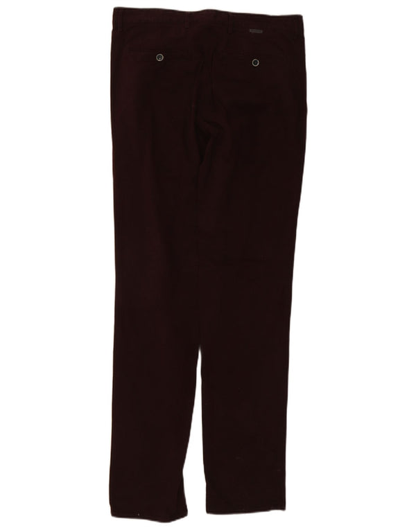 Мужские брюки-чиносы Massimo Dutti W32 L33 бордовые, хлопок