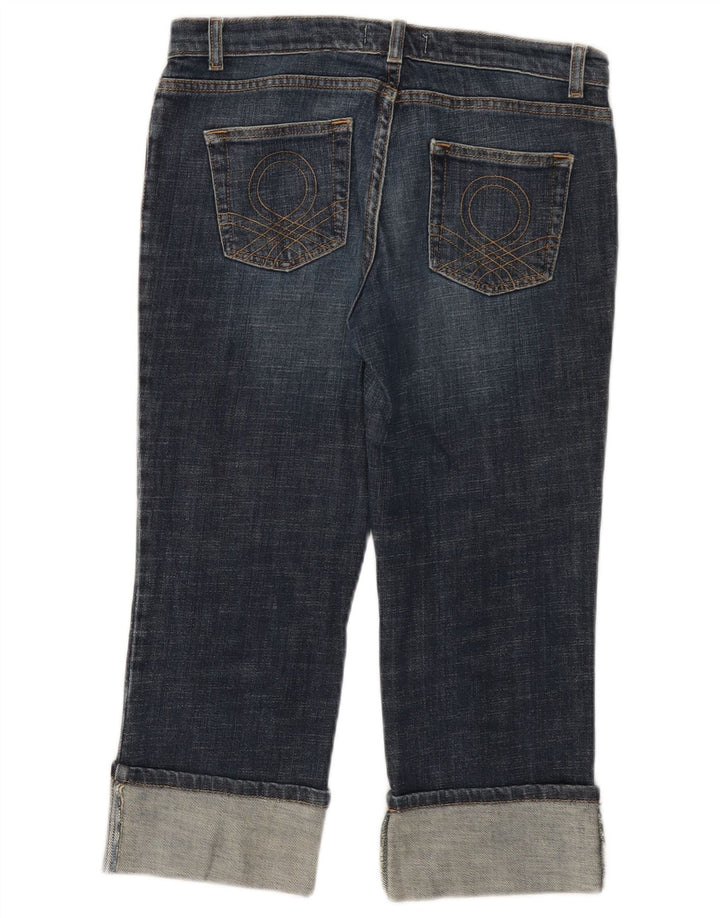 Джинсы-капри женские BENETTON W28 L21 синие