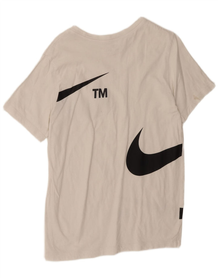 NIKE Mens Graphic T-Shirt Top Medium White