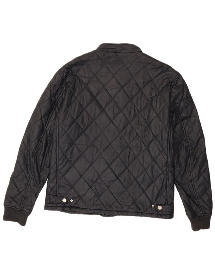 Мужская стеганая куртка Zara UK 42 XL, черный полиэстер