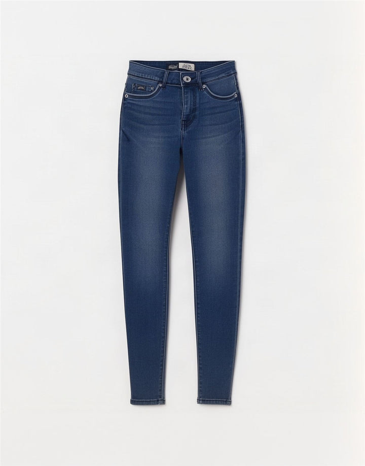 Женские джинсы-джеггинсы Superdry Alexia W27 L32, синий хлопок